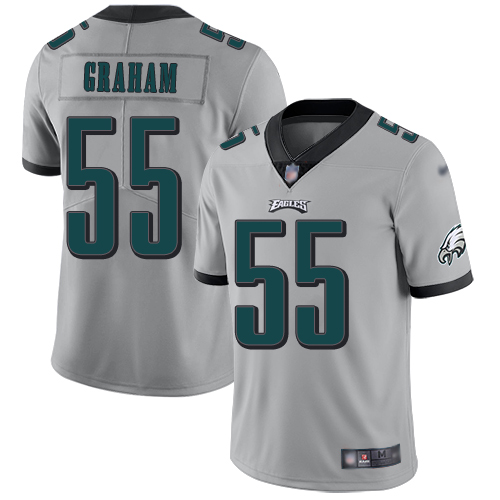 Men Philadelphia Eagles #55 Brandon Graham Limited Silver Inverted Legend NFL Jersey Football->philadelphia eagles->NFL Jersey
